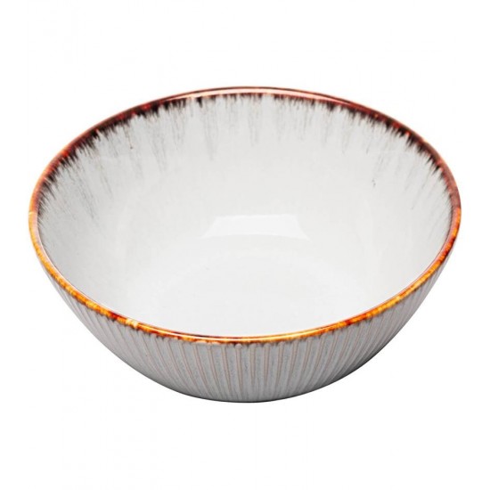Bowl 16x6,5cm De Cerâmica Linear Cinza